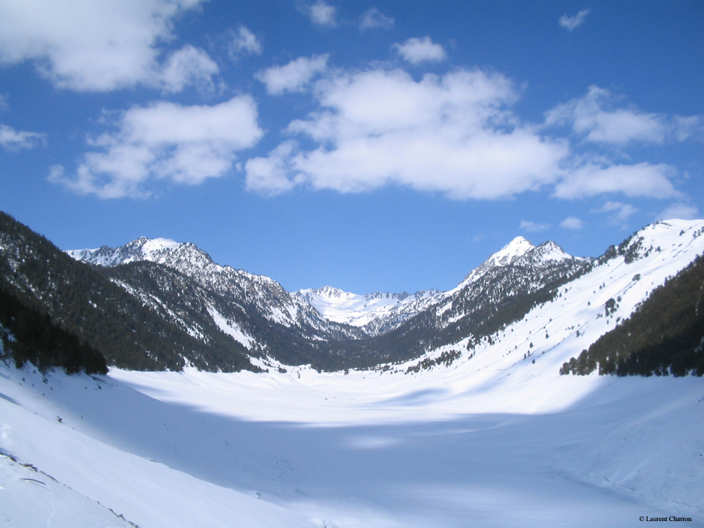 Lac de l'Oule sous la neige